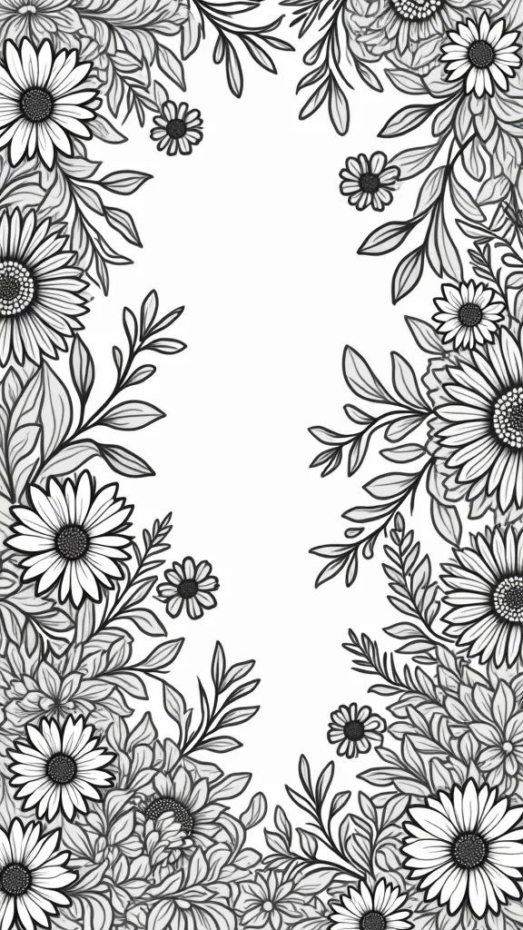 adult coloring pages flowers free